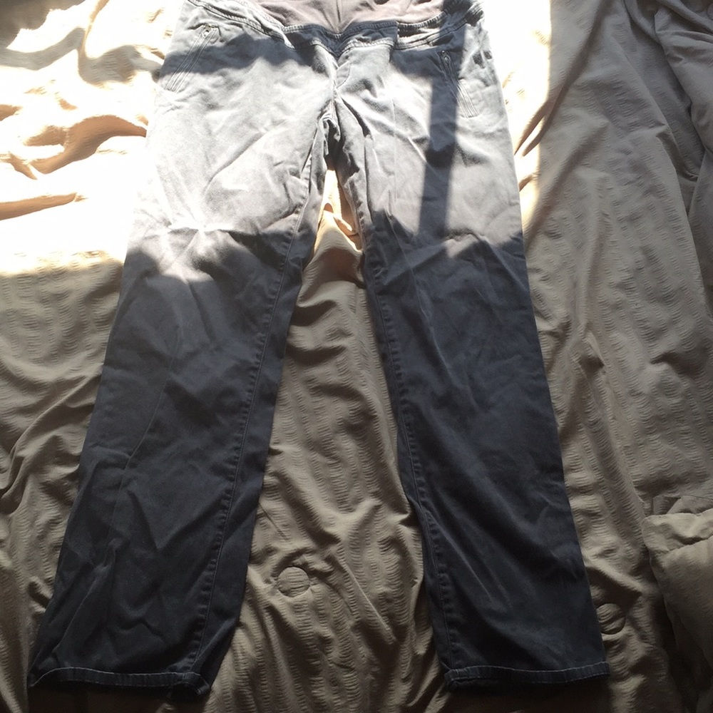 Dark gray maternity pants